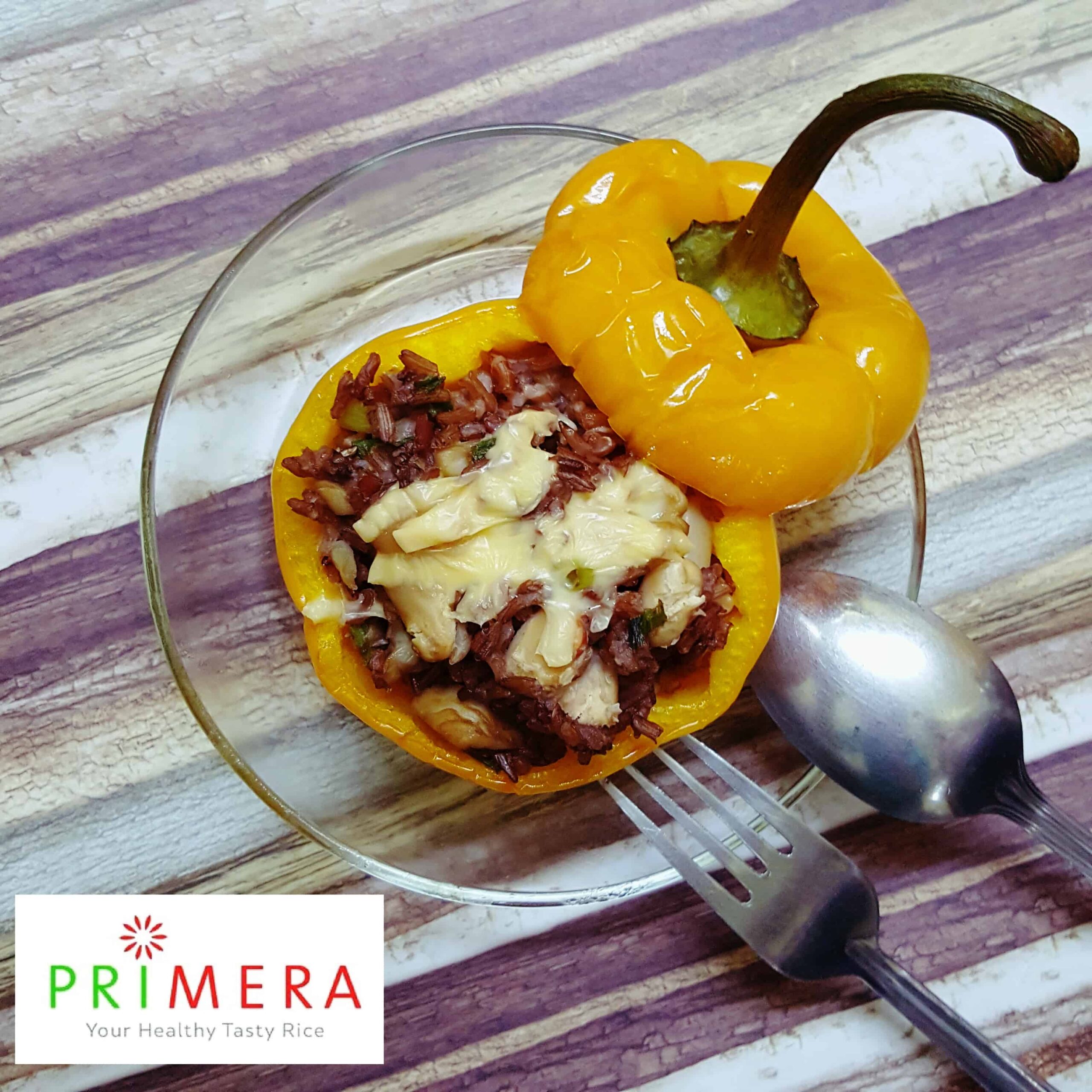 red rice, primera, primera red rice, primera rice, rice stuffed capsicums, rice stuffed bell pepper, rice stuffed pepper, rice stuffed vegetable