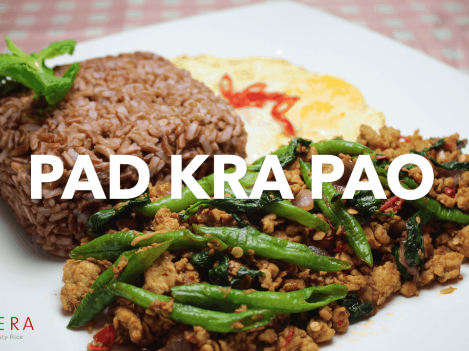 Pad Kra Pao with Primera Red Rice