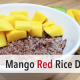 mango dessert, recipe, red rice, thai food
