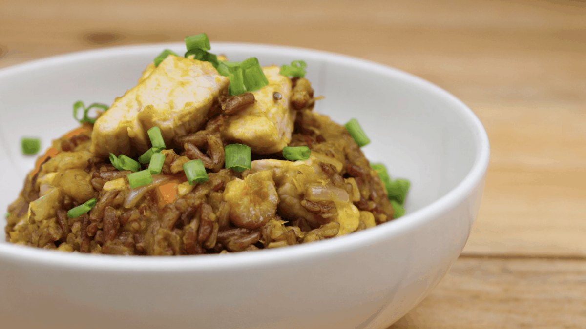 red rice, golden, recipe
