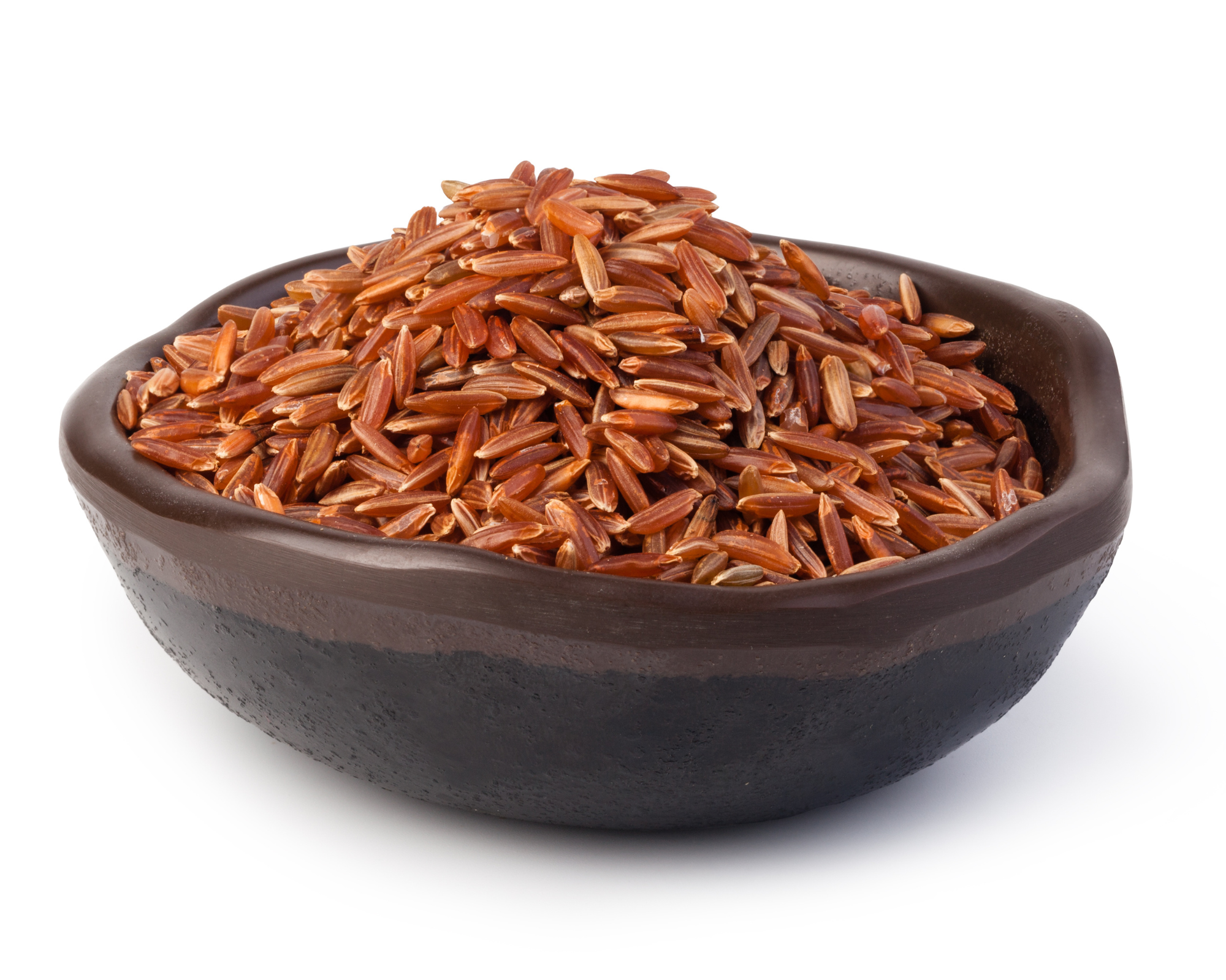bowl, red rice, grain