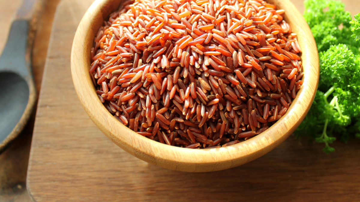 bowl, red rice, grain, primera rice
