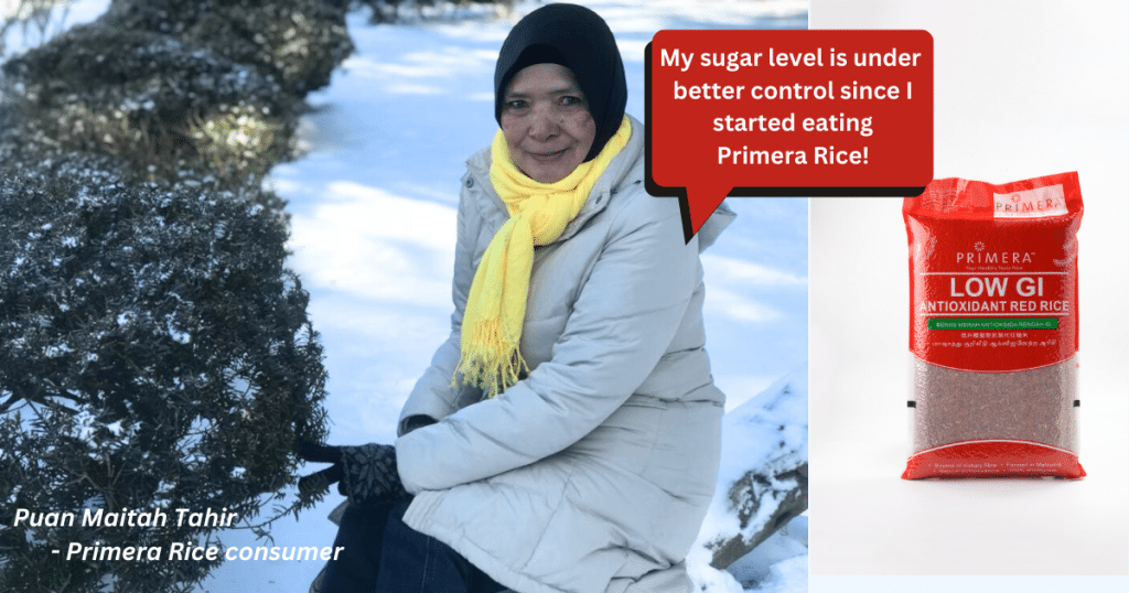 testimonial, red rice, control sugar