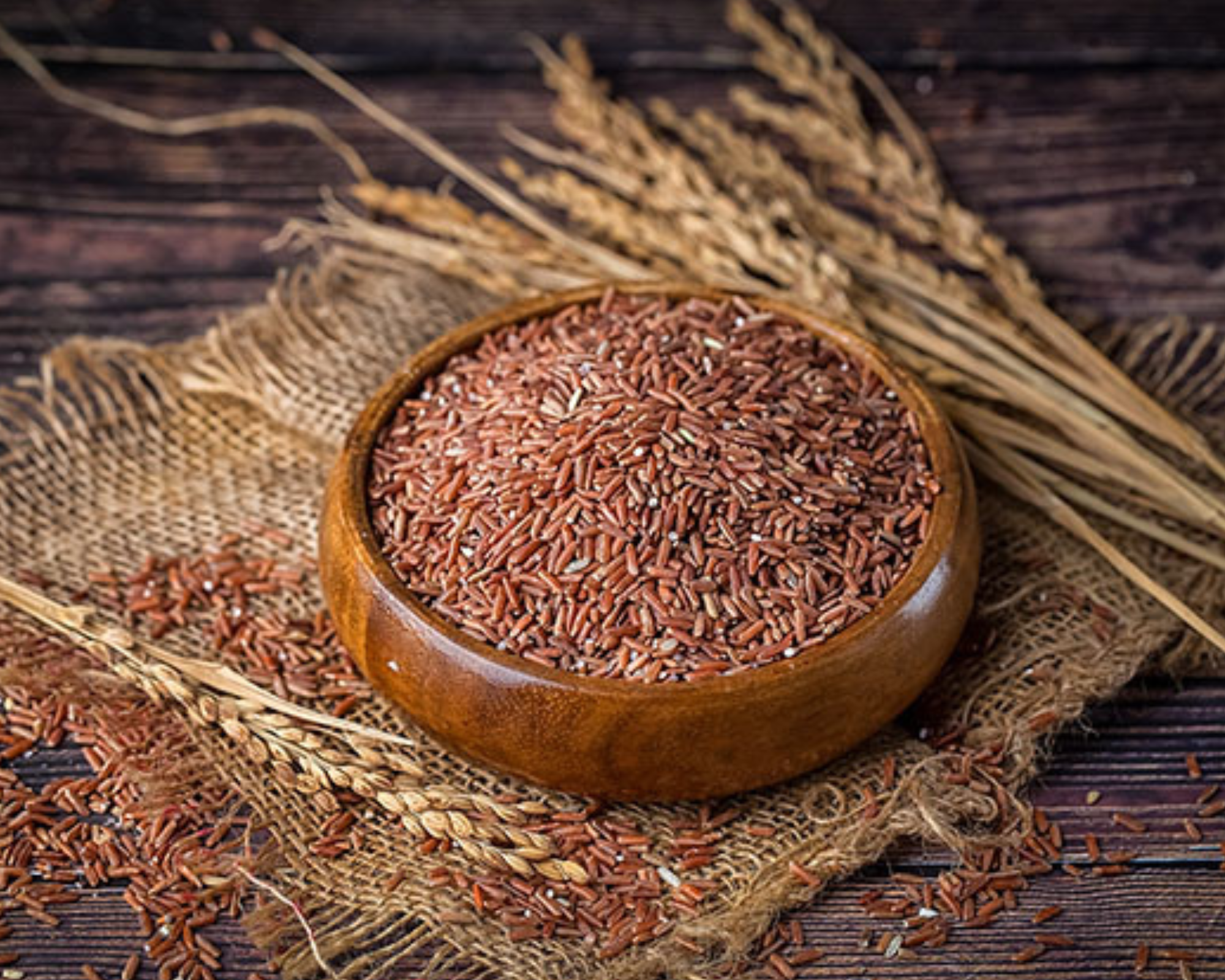 Red rice grain